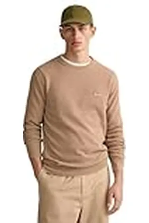 GANT Heren Cotton Pique C-Neck Pullover, , S
