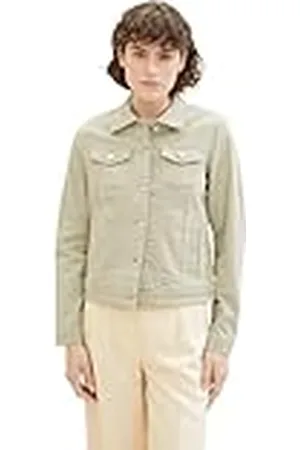 TOM TAILOR Dames 1040479 Jeansjack, 34895-Desert Green, L, , L