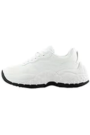 Armani Exchange Vedder, Subtle Logo Sneakers voor dames, optisch wit, 37,5 EU, , 37.5 EU