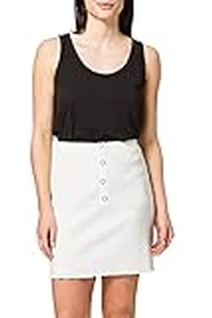NA-KD Babylock rok met ruches voor dames, Wit, 66