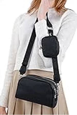 Piccola Lala MAMDMRA100155, schoudertas, voor dames, zwart, 14 x 22 cm