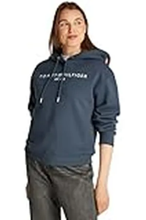 Tommy Hilfiger Dames MDRN REG CORP LOGO HOODIE WW0WW43598 Pullover Hoodie, Grijs, 3XL, , 3XL grote maten