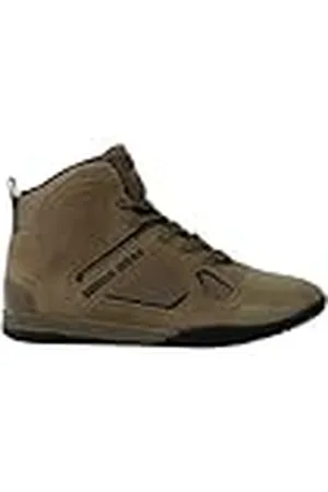 Gorilla Wear Troy High Tops Bodybuilding schoenen, zwart/rood, sport, vrije tijd, dagelijks gebruik, training, workout, veters met logo, comfortabel, extra sterke grip voor heren, , 44 EU