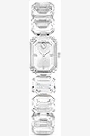 Swarovski Horloge, Octagon-slijpvorm, Wit, Roestvrij staal