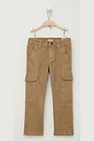 QS by s.Oliver Junior Jongens Cargo Broek, Pete Straight Leg Blue Green 134, , 134 cm