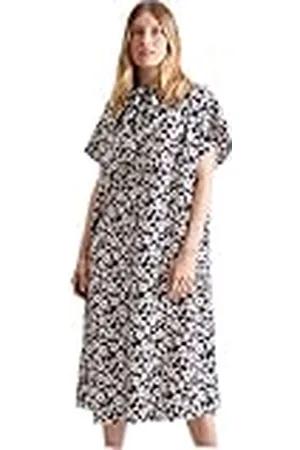 Seidensticker Dames Regular Fit Blousejurk Korte Mouw Jurk, , 42, , 42