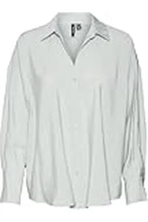 VERO MODA VMQUEENY LS Oversize Shirt WVN GA NOOS, , L