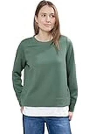 CECIL Sweatshirt met structuur en gelaagde laag voor dames, , S