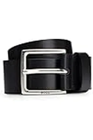 HUGO BOSS Heren Rummi Sz40 Italiaanse leren riem met metalen gesp met verouderd effect, , 105 cm