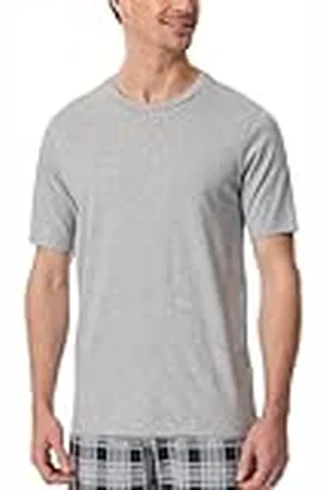Schiesser Heren slaapshirt korte mouwen ronde hals biologisch katoen - Mix Relax, , 48