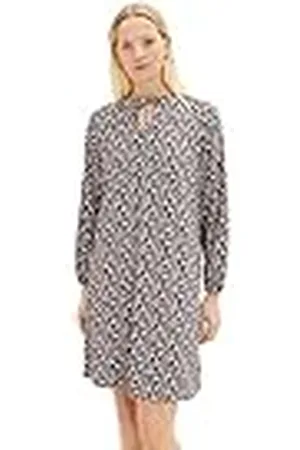 TOM TAILOR Dames Jurk met vouwdetail 1034824, , 36