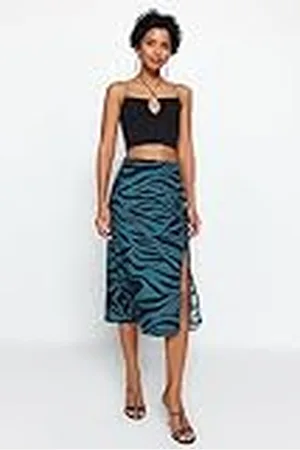 Trendyol Retro Midi Damesrok met één lijn, , 42