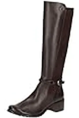 Caprice Dames Lange Boot Flat 9-25600-43 kniehoge laarzen, DK Brown Comb, 39 EU, , 39 EU