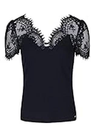Morgan T-shirt met korte mouwen en kant, , S