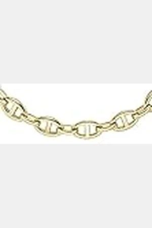 Fossil Heritage D-Link Goudkleurige Roestvrijstalen Ankerschakelketting voor Dames, JF04521710