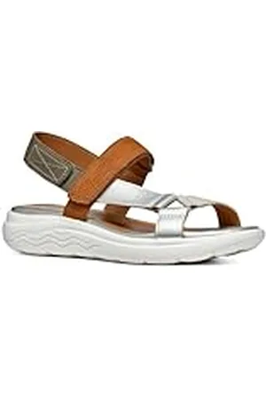 Geox Dames D SPHERICA EC5W A Sportsandaal, cognac/zilver, 39 EU, , 39 EU
