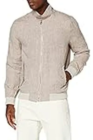 FIND Amazon-merk - vinden. Heren Pure Linnen Harrington Jas, ,S