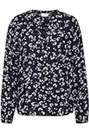 Kaffe KAjalie BBB Jacket, Dark Blue/Purple Kleine Bloemen, 34 Dames