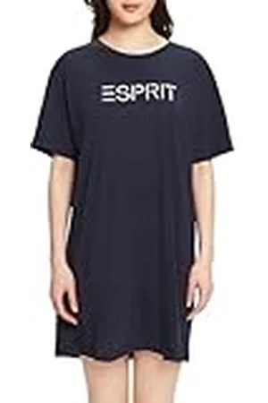 ESPRIT Bodywear MIA GRS ns s-SLV nachthemd, marineblauw, 36, , 36