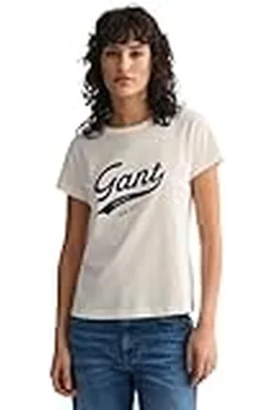 GANT Reg Script Graphic T-shirt voor dames, , M