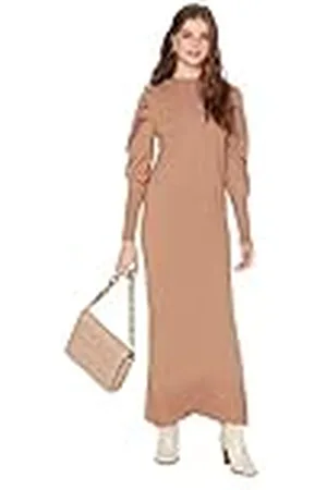 Trendyol Vrouwen Vrouw Bescheiden Regelmatige Standaard Staande Kraag Knitwear Jurk, , S, , S