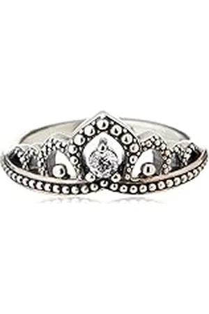 PANDORA Moments Koninklijke tiara-ring van sterlingzilver met heldere zirkoniasteentjes, 48