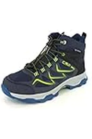 CMP Unisex Kids Byne Mid Wp outdoor sportschoenen voor kinderen, Zwart Blauw Zwart Blauw, 28 EU