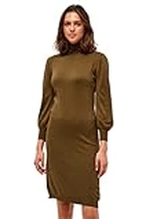 Minus Dames Mersin Highneck Knit Casual Jurk, , XS