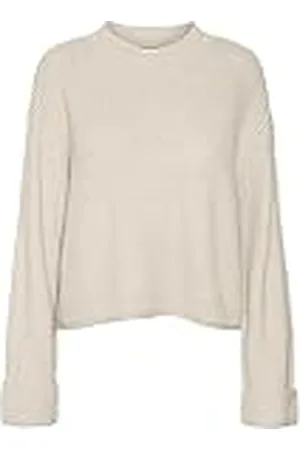 VERO MODA Bestseller A/S Dames VMSAYLA FOLD LS O-Hals Boo Trui, , S, , S