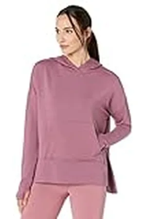 Skechers Dames SKECHLUXE RESTFUL lange mouw Hoodie Hooded Sweatshirt, Tulpenhout, Medium, , M