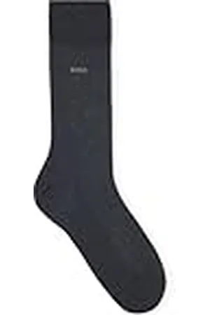 HUGO BOSS Heren George RS Uni MC Middelhoge logo-sokken van Egyptisch katoen met gemerceriseerde afwerking, , 43/44 EU