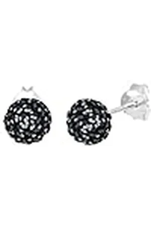 Elli Oorbellen Dames Oorsteker Bol Elegant met Kristallen in 925 Sterling Zilver