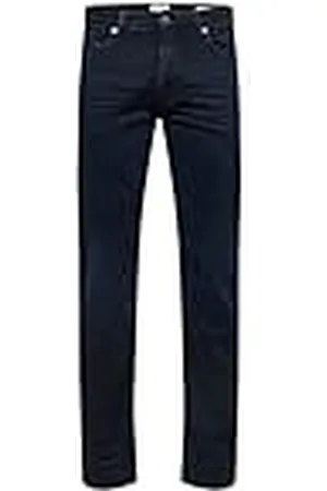 SELECTED SLHSTRAIGHT-Scott 24601 BB ST JNS W NOOS Jeansbroek, Blue Black Denim, 31/32, , 31W x 32L