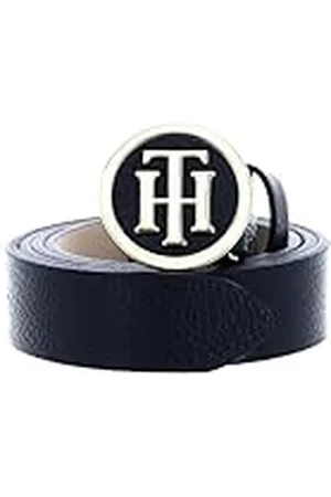 Tommy Hilfiger Riem metalen sluiting leer zwart, , 85