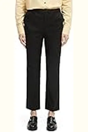 Scotch&Soda Dames Abott-Mid Rise Tapered Chino in Organic Cotton Broek, zwart, 25W / 32L