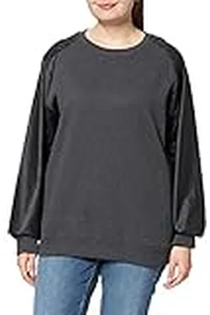 Urban classics Heren Raglan Leather Imitation Crew Pullover, , S