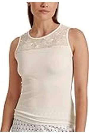 Calida Silky Wool Glam Tanktop voor dames, van wolzijde, fijne rib, temperatuurregulerend en geurneutraliserend, , 36-38