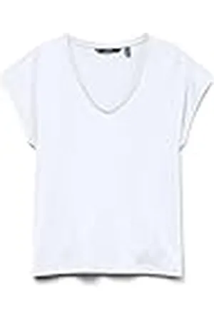 VERO MODA Vmluna Ss T-shirt met V-hals JRS Noos, , XS
