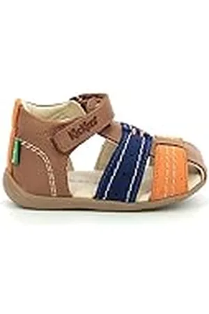 Kickers Bigbazar-2 sandalen voor jongens, bruin, 18 EU