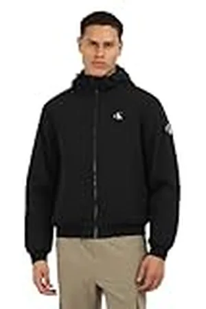 Calvin Klein Jeans Gewatteerde jas met capuchon voor heren, overgangsjas, , XL