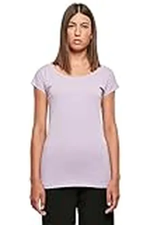 Build Your Brand Dames Wide Neck T-shirt, modieus T-shirt voor vrouwen van katoen verkrijgbaar in vele kleuren, maten XS-5XL, , 5XL