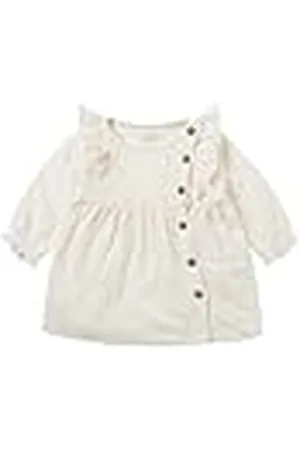 Noppies Baby Girls Dress Noble Speeljurk met lange mouwen voor meisjes, , 92 cm