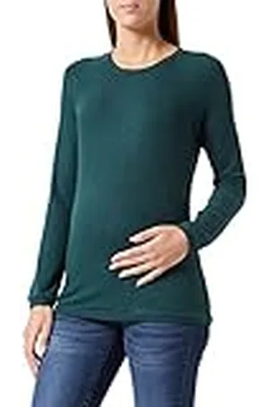 Noppies Dames Top Pineville Nursing T-shirt met lange mouwen, Green Gables - P982, 44
