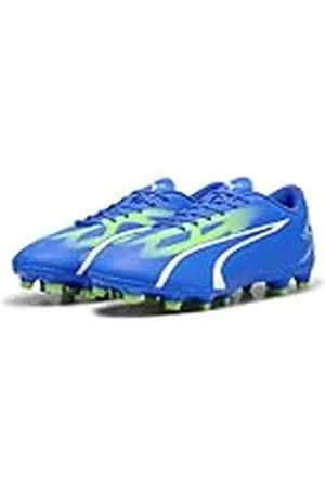 PUMA Ultra Play Fg/Ag voetbalschoen voor heren, Ultra Blue White Pro Groen, 44.5 EU
