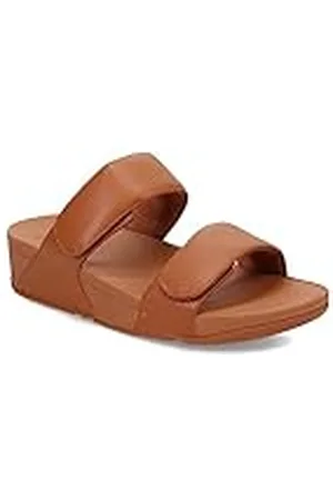 FitFlop Dames Lulu verstelbare lederen slippers sandaal, , 42 EU, , 43 EU