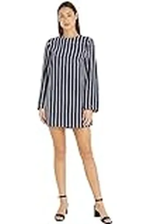 Tommy Hilfiger Dames Argyle Stripe Crepe Shift Jurk Fit & Flare, , 66