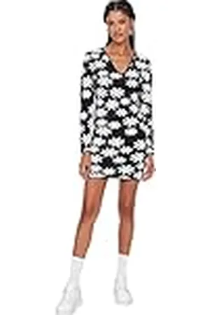 Trendyol Dames Woman Midi Bodycon V-hals gebreide jurk, , L