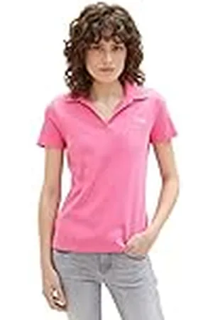 TOM TAILOR Dames 1037378 Poloshirt, 31647-Nouveau Pink, 3XL, , 3XL