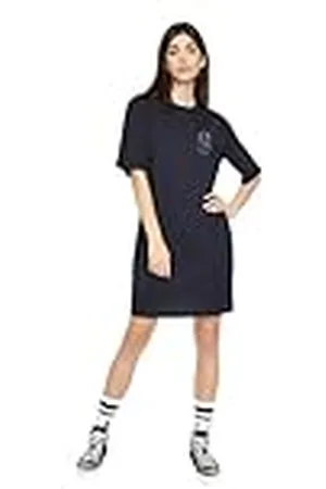 Armani Exchange Dames Studded Icon Logo T-shirt Jurk Casual Jurk, , XS