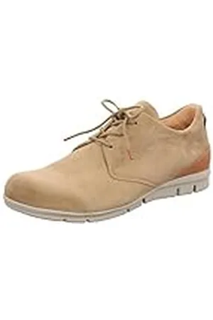 Think! Heren King_3-000735 chroomvrij gelooid duurzaam vervangbaar voetbed veterhalfschoenen, 4000 beige/combi, 45,5 EU, , 45.5 EU